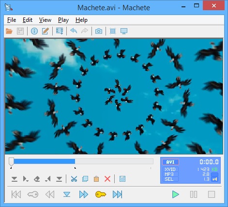 Machete main window Machete main window
